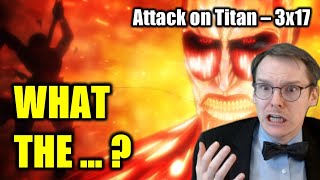 LOSING MY MIND  GERMAN watches Attack on Titan 3x17  BLIND REACTANALYSIS [upl. by Noemys]