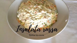 INSALATA RUSSA FATTA IN CASA  ANTIPASTI SEMPLICI E VELOCI [upl. by Niveek850]