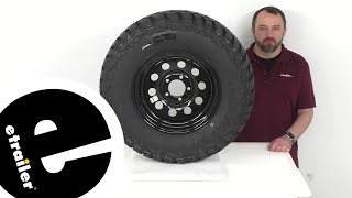 etrailer  Loadstar ST23575R15 Radial OffRoad Tire w 15quot Black Mod Wheel Review [upl. by Nylirak]