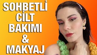 Bir Garip Vlog  Sohbetli Cilt Bakımı Videosu  Hızlı Asit Rutinim Cildi Makyaja Hazırlamak Vs 👌 [upl. by Cherrita]