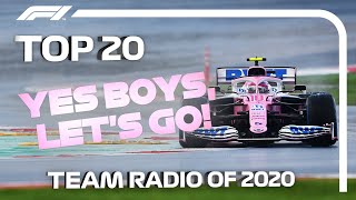 Top 20 F1 Team Radio Moments of 2020 [upl. by Eiramnwad]