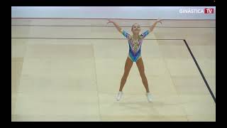 KOKOREVA Emilia EST YOUTH IW finals Aerobic gymnastic Fig open 2024 CANTANHEDE [upl. by Ithnan]