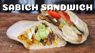 SABICH SANDWICH  israelisches STREET FOOD SANDWICH für ZUHAUSE  deutsches BBQVideo  0815BBQ [upl. by Aihsela655]