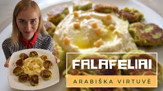 ARABIŠKA VIRTUVĖ  Kaip pagaminti Falafelius [upl. by Yelrebma23]