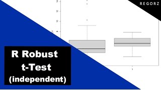 Robust t Test in R twosample ttest Yuens test [upl. by Joub565]