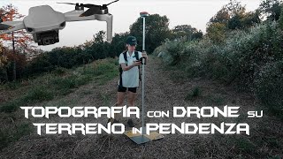 Rilievo topografico con drone di un terreno in pendenza [upl. by Katya]