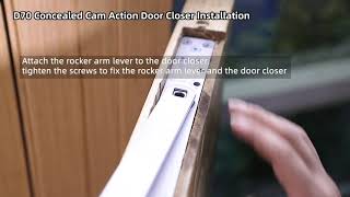 D70 concealed cam action door closer installation [upl. by Akela]