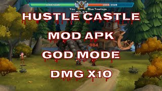 Hustle Castle  MOD APK v191  DAMAGE X10  GAMEPLAY  2019 [upl. by Ajad]