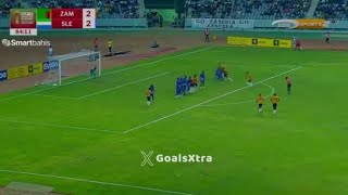 Kings Kangwa Amazing Freekick Goal Zambia vs Sierra Leone 32 All Goals and Highlights [upl. by Mooney702]