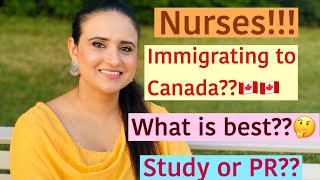 Best way to immigrate to Canada for nurses  PR and Study visa for nurses in 2020 [upl. by Lered]