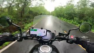 POV Honda Rebel 1100  Running Away From The Rain  Thailand Roads [upl. by Eimareg]