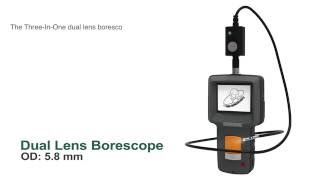 Dual Lens Borescope Endoscope dual cameras [upl. by Idnic138]