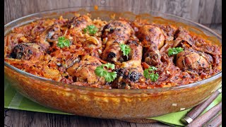 KURCZAK ZAPIEKANY Z RYŻEM obiad diner zapiekanka casserole [upl. by Nevile]