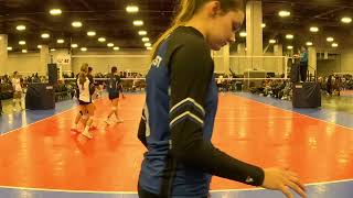 Powerwest 16u Blue vs LAVA South 16 Premier and A4 Volley 16 Lexi [upl. by Esaertal]