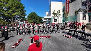 NC State Marching Band  Drumline in the Lot before Football Game 10052024 [upl. by Naid]