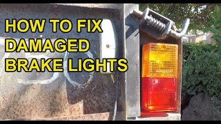 How to fix blown globes and broken trailer lights [upl. by Aloek624]