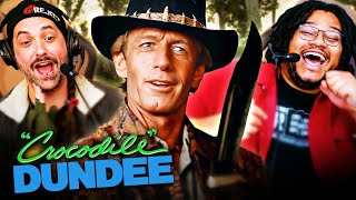 CROCODILE DUNDEE 1986 MOVIE REACTION FIRST TIME WATCHING Paul Hogan  Full Movie Review [upl. by East]