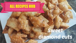 sweet diamond cuts recipe  easy diamond cuts recipe  All Recipes Hub [upl. by Borroff241]