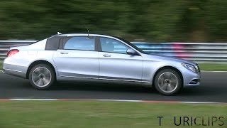 2015 MercedesBenz Maybach spied testing on the Nürburgring [upl. by Choong]