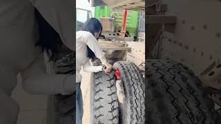 Remove Stones Stuck In Truck Tire [upl. by Refinaj88]