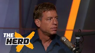 Troy Aikman I will go to my grave saying Tom Brady knew that the balls were deflatedquot  THE HERD [upl. by Gail]