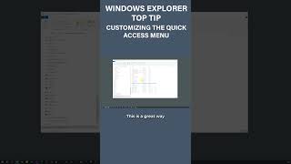 Windows Explorer Top Tip  Quick Access Toolbar amandalittlecott photoorganizing windowsexplorer [upl. by Jacquelin221]