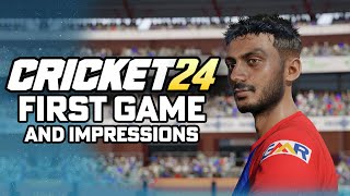 CRICKET 24  MY FIRST GAME  Gameplay Impressions [upl. by Fonseca141]