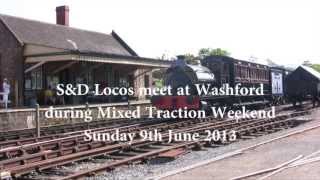 Somerset amp Dorset Railway Trust Locos meet at Washford [upl. by Aluor772]