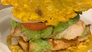 How To Make A Chicken Jibarito Sandwich  Jibarito Sandwich Recipe  Chicken Plantain Sandwich [upl. by Nayk]