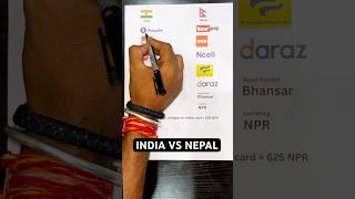 India 🇮🇳 vs Nepal 🇳🇵comparison between company currency between india and nepal nepal india [upl. by Britteny]