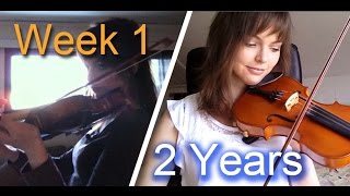 Adult beginner violinist  2 years progress video [upl. by Duntson272]