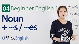 English Grammar Singular  Plural Nouns [upl. by Aknahs271]