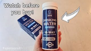 Drinking Water Test Kit by Dipstick 18 in 1 Water Quality Test Strips Demo and Review [upl. by Ahsenwahs124]