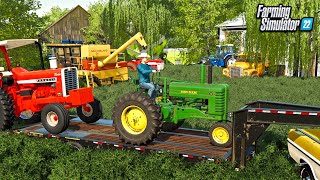 BARN FIND IN OLD ABANDONED FARMYARD CLASSIC TRACTORS  FARMING SIMULATOR 22 [upl. by Hulen]