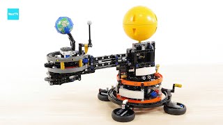 レゴ テクニック 地球と月の周回軌道 42179 三球儀 ／ LEGO Technic Planet Earth and Moon in Orbit Speed build amp Review [upl. by Fosque651]