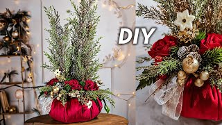 Christmas in Bloom Creative Ideas for Festive Floral Arrangements  DIY Christmas Home Decor [upl. by Nikal88]