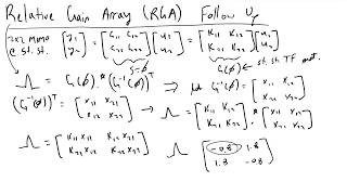 Relative Gain Array RGA Analysis [upl. by Ilek]