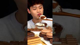 ASMR MUKBANG Chocolate Desserts [upl. by Yduj217]