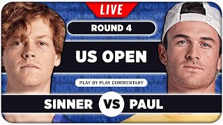 SINNER vs PAUL • US Open 2024 • LIVE Tennis Play by Play Stream [upl. by Ardnajela673]