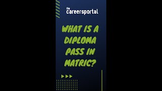 What does getting a diploma pass in Matric mean [upl. by Gratia]