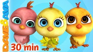 🐥 Little Chicks  More Nursery Rhymes amp Kids Songs  Dave and Ava 🐥 [upl. by Elime]