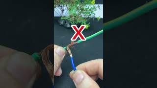 Remember this trick how to Connect electrical wires together shorts short tips electrical [upl. by Ecinahc]