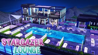 STARGAZER LOUNGE  The Sims 4 Fixelines Renovations  Speed Build [upl. by Kaete746]