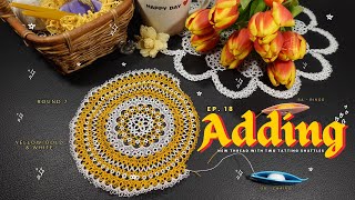 Ep 18 Adding New thread with two tatting shuttles [upl. by Annoda]