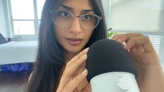 asmr mic scratching foam cover 🐚  relaxing and intense [upl. by Hiett708]