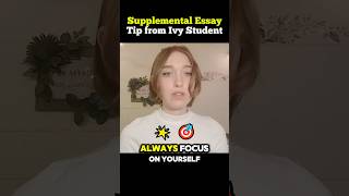 Supplemental essay tip from UPenn student commonapp ivyleague [upl. by Persse881]