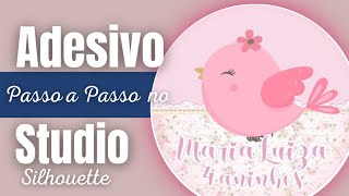 Como fazer ADESIVO PERSONALISADO NO STUDIO SILHOUETTE\adesivos personalizados no studio [upl. by Papst]