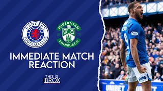 Rangers 31 Hibernian  Immediate Match Reaction [upl. by Idnak]