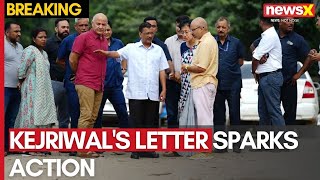 Kejriwals Letter Sparks Action  Atishi Inspects Delhis Damaged Roads  NewsX [upl. by Camey277]