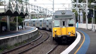 シドニー鉄道ファン Sydney Cityrail Waverton Station K set train 720p HD [upl. by Shaver]